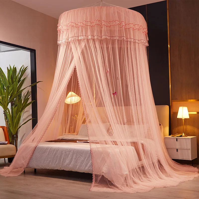 Mosquito Net Ceiling Household Palace-Style Single Door Lace Floor Bed Curtain Installation-Free 1.2-2 M Bed Universal
Mosquito Net Ceiling Household Palace-Style Single Door Lace Floor Bed Curtain Installation-Free 1.2-2 M Bed Universal