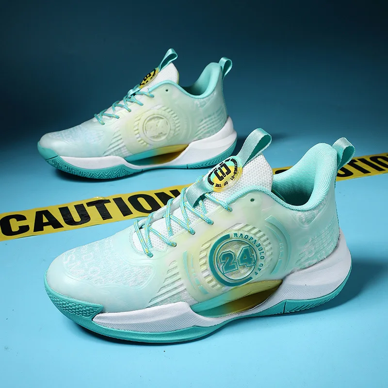 Новинка 2024, Мужская Баскетбольная обувь, амортизирующие баскетбольные кроссовки, модные Светоотражающие баскетбольные ботинки, мужская уличная спортивная обувь