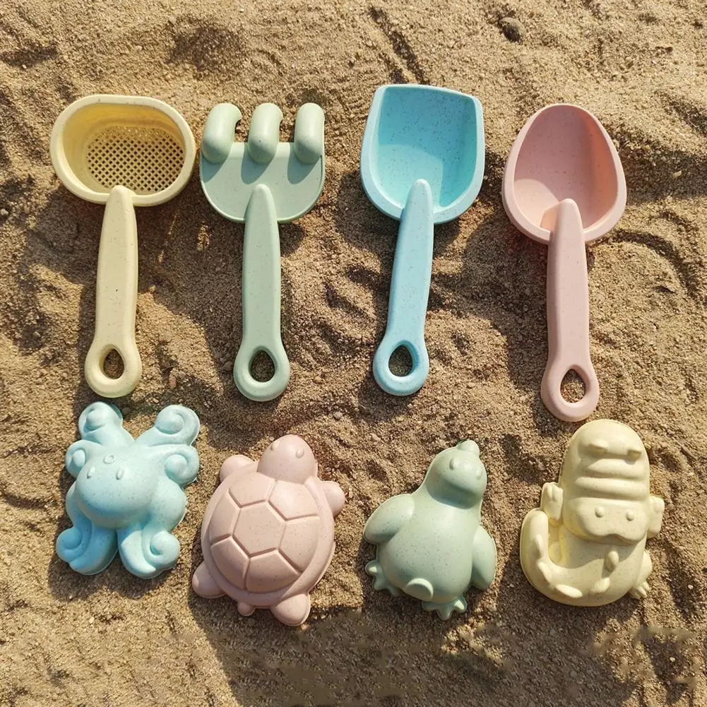 

Детский пляжный игрушечный набор из 11 предметов, складное ведро, вилка, лопата, полив, сито, песок, форма для улицы для малышей