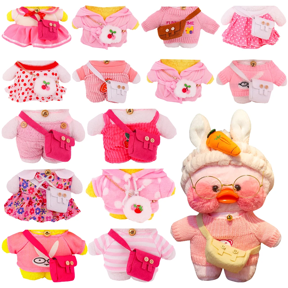 2 Pieces Duck Lalafanfan Doll Clothes Bag Kawaii Plush Bear Sweater Hoodie Stuffed Toy For 30cm Doll Duck Accessories Plush Toys
2 Pieces Duck Lalafanfan Doll Clothes Bag Kawaii Plush Bear Sweater Hoodie Stuffed Toy For 30cm Doll Duck Accessories Plush Toys