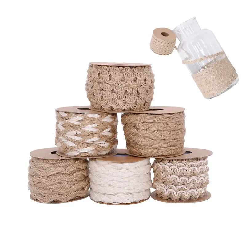 Natural Hessian Jute Rope Braided Burlap Ribbon Vintage Rustic Wedding Party Decoration Scrapbooking Gift Wrapping Supplies
Natural Hessian Jute Rope Braided Burlap Ribbon Vintage Rustic Wedding Party Decoration Scrapbooking Gift Wrapping Supplies