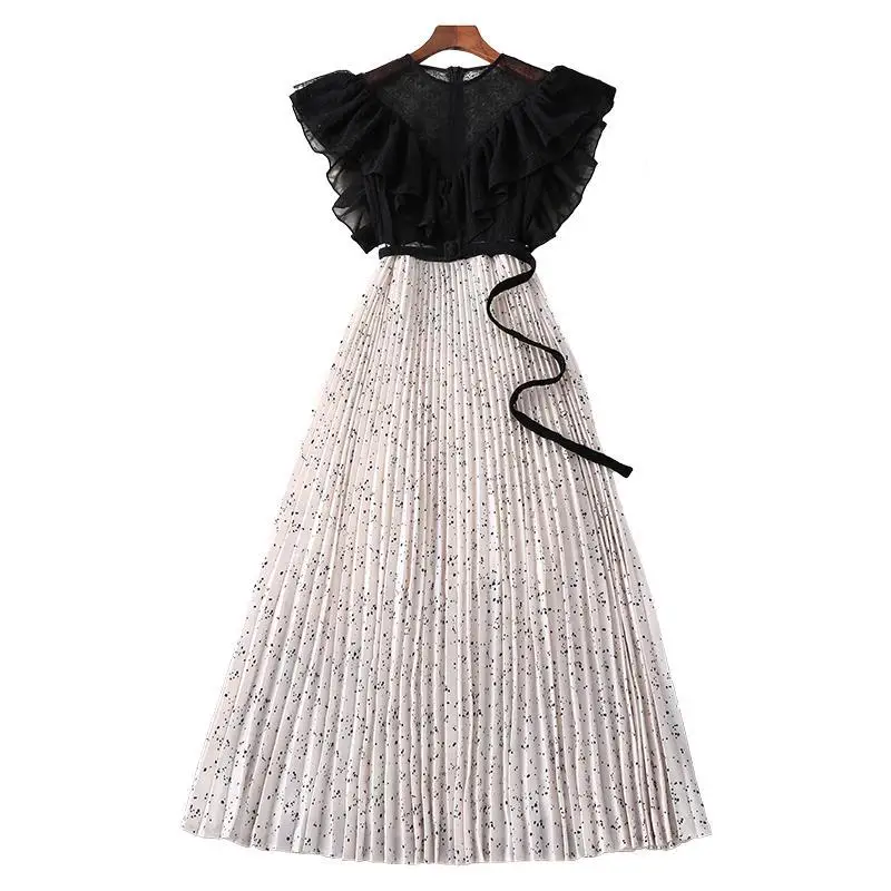 2024 NEW Women's Summer Round Neck Printed Casual Dress Girl Sweet And Cute A-line Dress Fashionable Folded Edge Belt
2024 NEW Women's Summer Round Neck Printed Casual Dress Girl Sweet And Cute A-line Dress Fashionable Folded Edge Belt