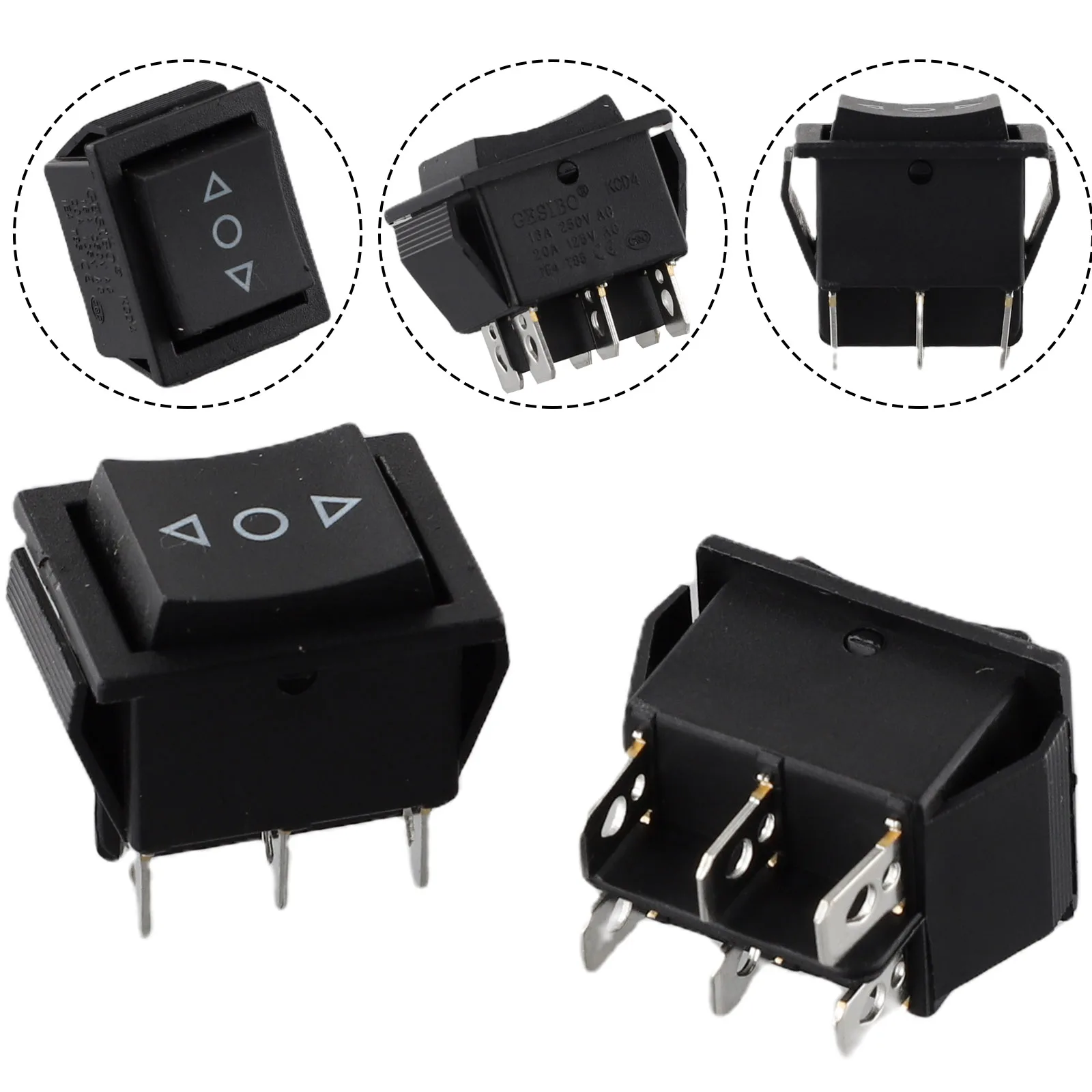 Double Pole Double Throw Momentary Rocker Switch, 6 Pin Terminals, Reliable Performance, Easy to Install for Home Appliances
Double Pole Double Throw Momentary Rocker Switch, 6 Pin Terminals, Reliable Performance, Easy to Install for Home Appliances