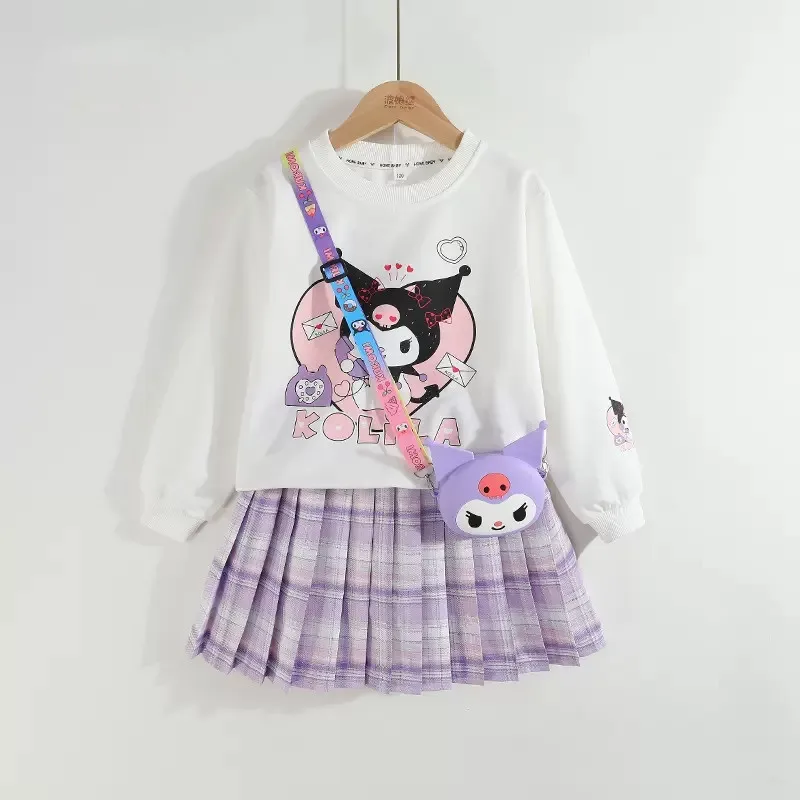 Kuromi Sweatshirt Set Spring and Autumn New Children's Fashionable Street Two-piece Set FashionableAutumn Clothes for Baby Girls 
Kuromi Sweatshirt Set Spring and Autumn New Children's Fashionable Street Two-piece Set FashionableAutumn Clothes for Baby Girls