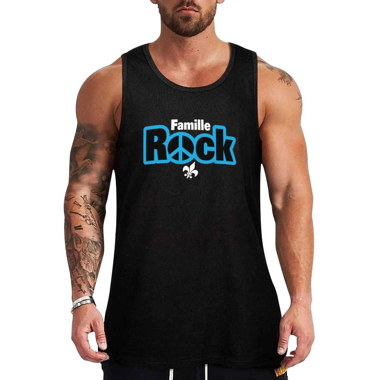 

New Family Rock Logo Boutique Tank Top bodybuilding man t-shirt Men's gym t-shirts