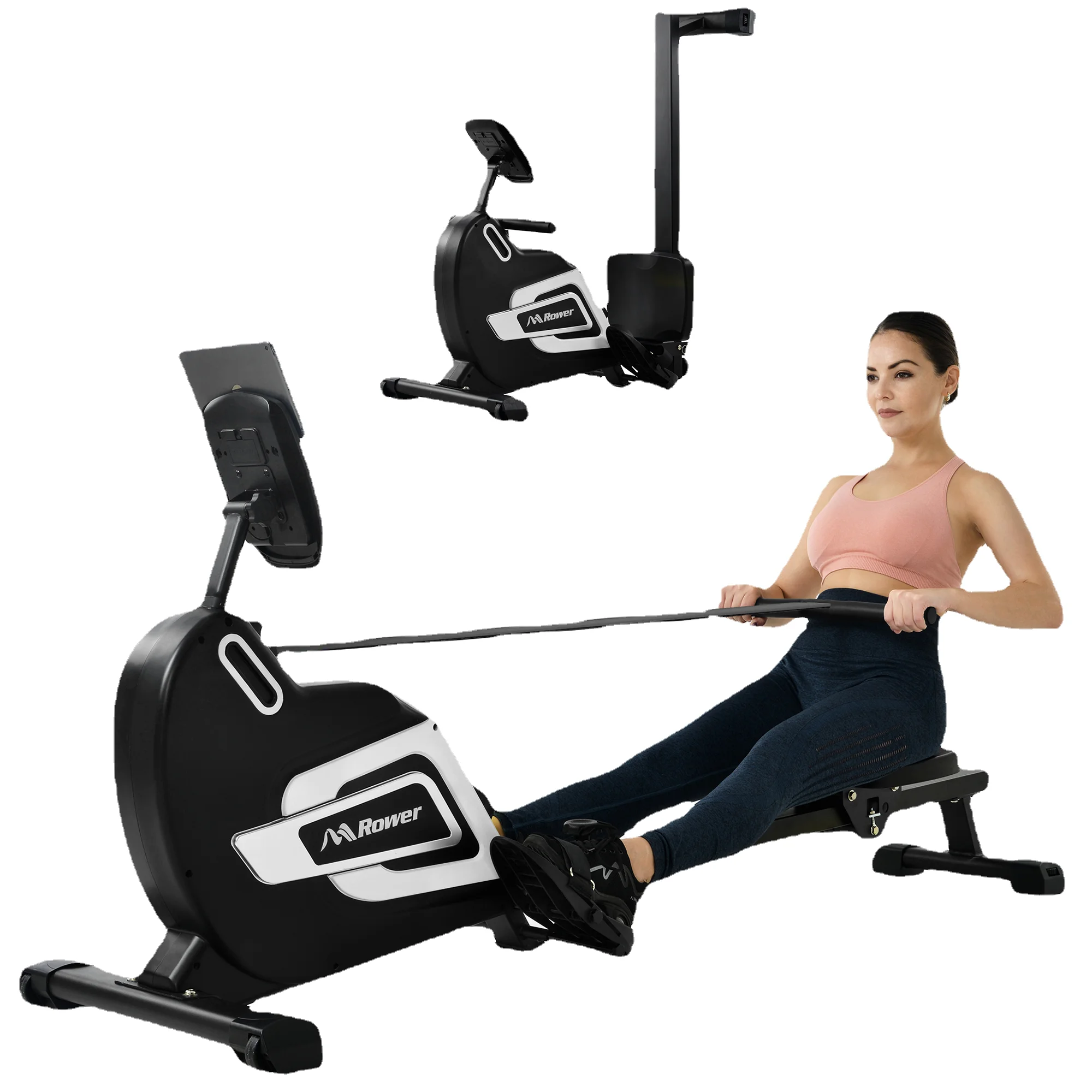 

Magnetic Rowing Machine Folding Rower with 14 Level Resistance Adjustable, LCD Monitor and Tablet Holder