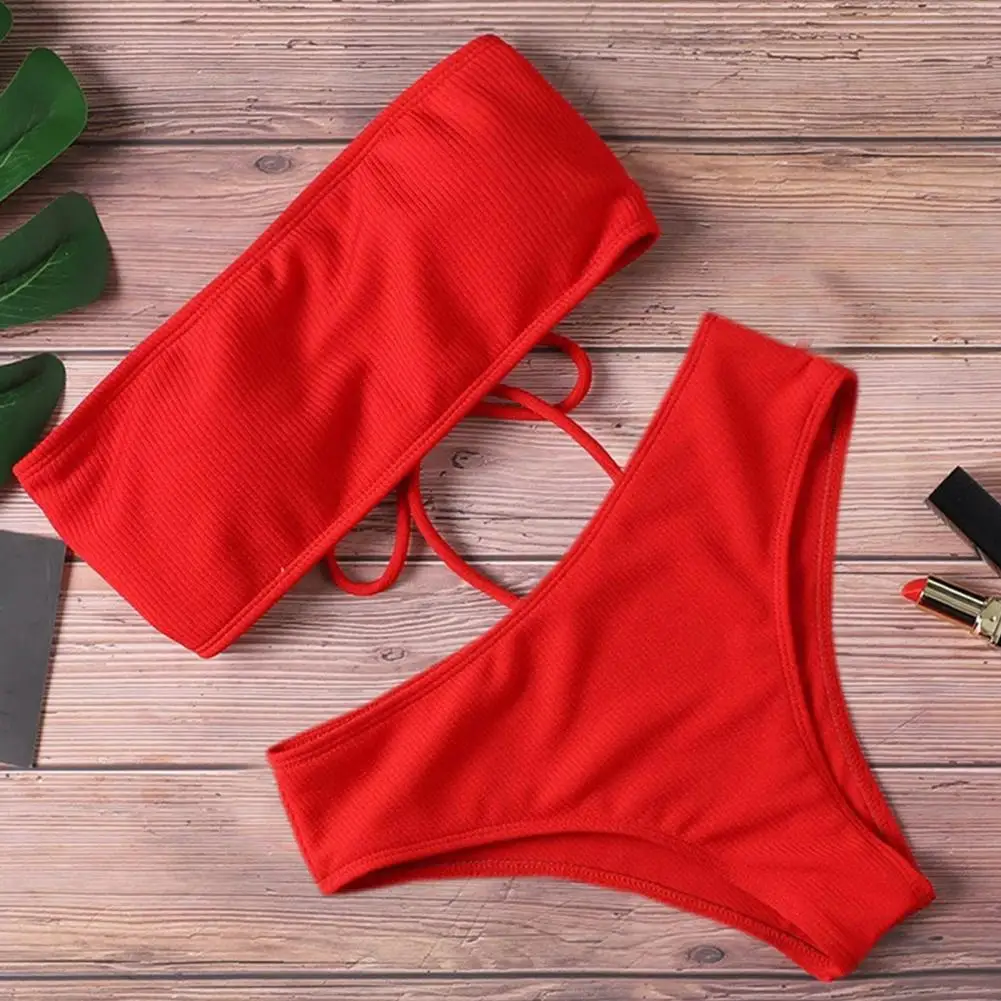 Bikini Set Cozy Sleeveless No Underwire Bandeau Swimming Trunks Split Bikini Set Women Clothes Bikini Swimsuit Bathing Suit
Bikini Set Cozy Sleeveless No Underwire Bandeau Swimming Trunks Split Bikini Set Women Clothes Bikini Swimsuit Bathing Suit