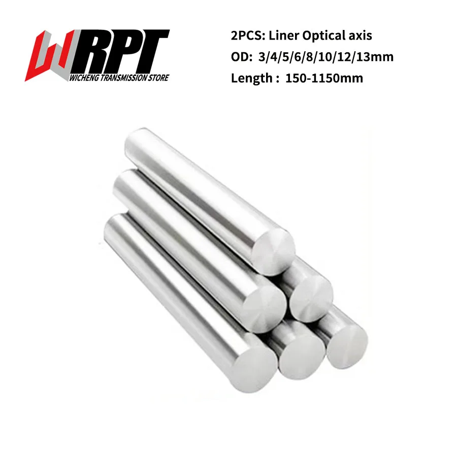 2PCS Optical Axis OD 3/4/5/6/8/10/12/13mm Linear Shaft Cylinder Rail Chrome Plated Round Rod For 3D Printer Length 150-1150mm
2PCS Optical Axis OD 3/4/5/6/8/10/12/13mm Linear Shaft Cylinder Rail Chrome Plated Round Rod For 3D Printer Length 150-1150mm