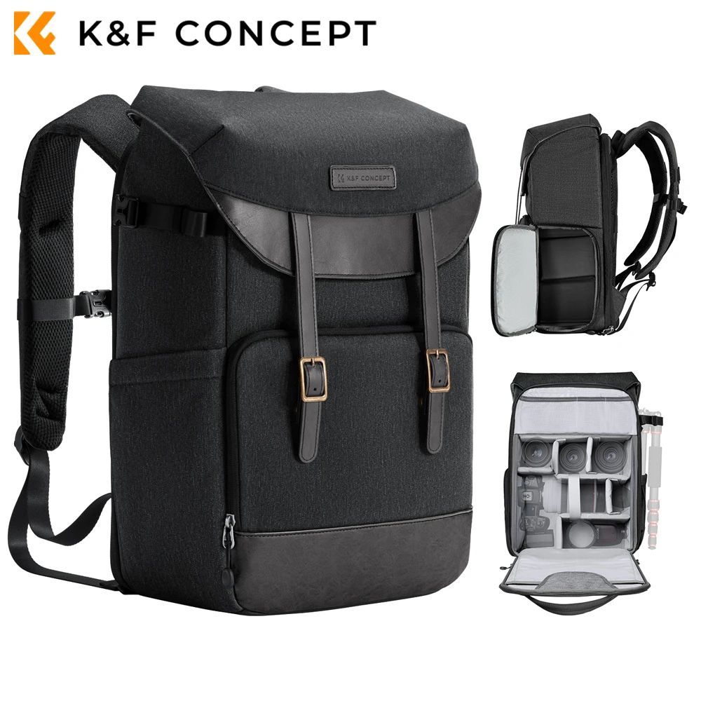 

K&F CONCEPT Travel Hiking Outdoor Photography Bag Camera Backpack 25L Professional Waterproof Photography Backpack for SONY