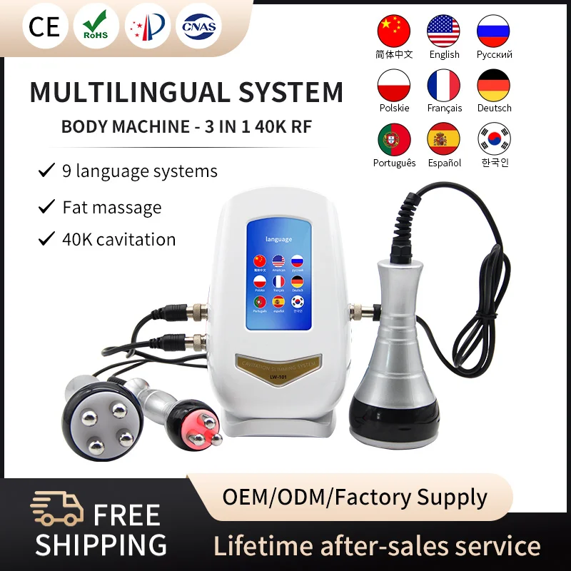 40K HZ 3 In 1 Cavitation Ultrasonic Body Slimming Radio Frequency Liposuction Skin Tightening Machine Face Lifting Tool
40K HZ 3 In 1 Cavitation Ultrasonic Body Slimming Radio Frequency Liposuction Skin Tightening Machine Face Lifting Tool