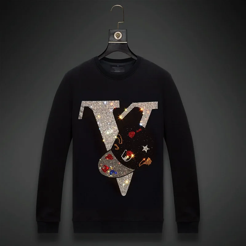 2023 Men Letter Hat Rhinestones Hoodie Sweatshirt Fashion Streetwear Full Pullover Hoodie O Neck Cotton Mens Autumn Clothes 6XL
2023 Men Letter Hat Rhinestones Hoodie Sweatshirt Fashion Streetwear Full Pullover Hoodie O Neck Cotton Mens Autumn Clothes 6XL