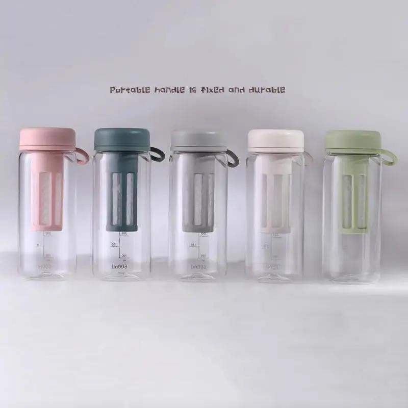 450/600ml Sports Water Bottle With Tea Strainer Portable Large Capacity Milk Juice Tea Plastics Water Bottles Fitness Bike Cup
450/600ml Sports Water Bottle With Tea Strainer Portable Large Capacity Milk Juice Tea Plastics Water Bottles Fitness Bike Cup