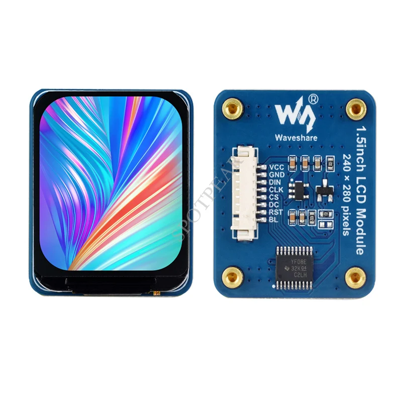 1.5inch LCD Display Module IPS Rounded Corners 240×280 Resolution SPI Interface 262K colors
1.5inch LCD Display Module IPS Rounded Corners 240×280 Resolution SPI Interface 262K colors