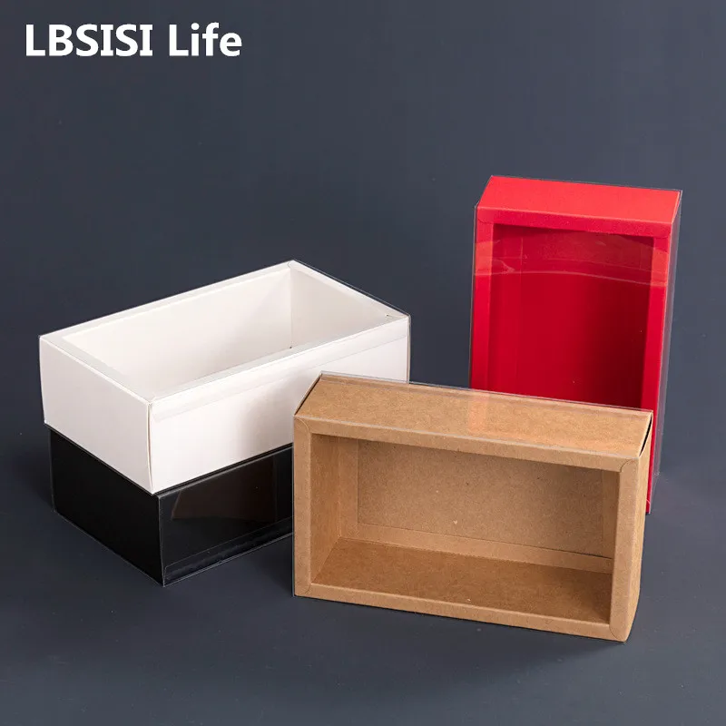 LBSISI Life 5pc White/Black/Red/Kraft Gift Boxes For Candy Cookies Cosmetics Packaging Wedding Christmas PVC Drawer Box Storage
LBSISI Life 5pc White/Black/Red/Kraft Gift Boxes For Candy Cookies Cosmetics Packaging Wedding Christmas PVC Drawer Box Storage