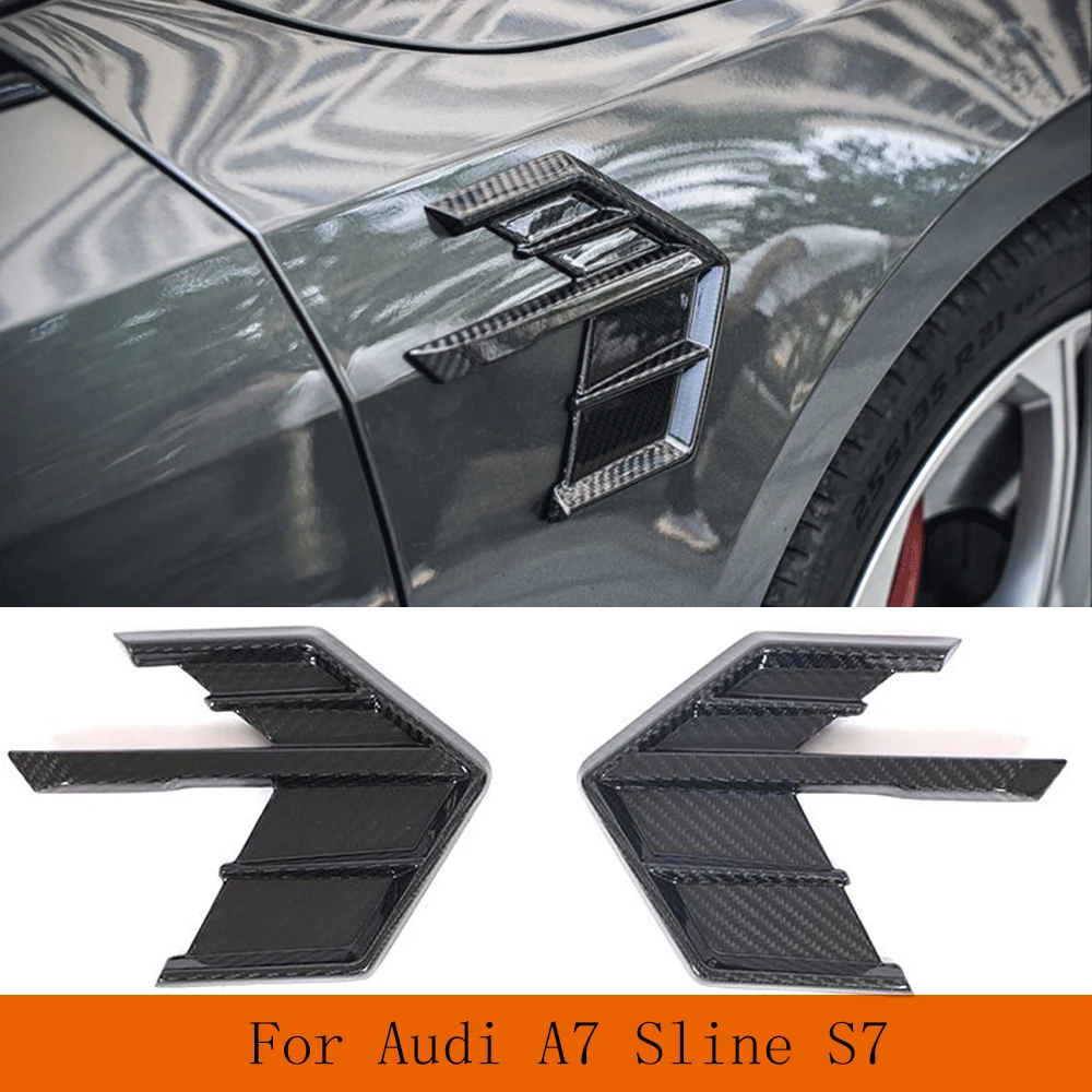 Real Carbon Fiber Side Fender Air Vent Cover Fins Trim for Audi A7 Sline S7 2019-2021 Side Fender Air Vent Cover Fins
Real Carbon Fiber Side Fender Air Vent Cover Fins Trim for Audi A7 Sline S7 2019-2021 Side Fender Air Vent Cover Fins