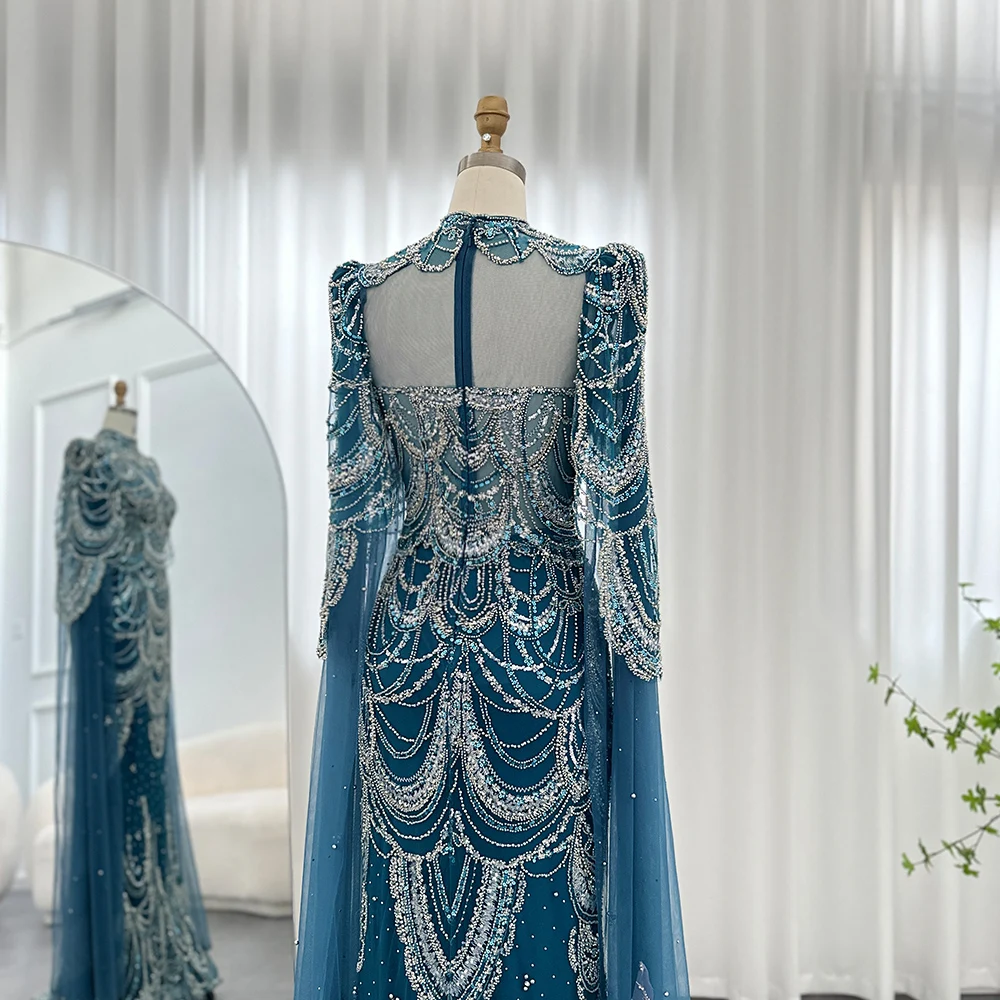 Green Luxury Dubai Mermaid Evening Dresses with Cape Sleeves Arabic Muslim Women Wedding Party Gowns Plus Size 12 Mallzona Sb2cf9d77bca44b6aab80fad4047214d7z Green Luxury Dubai Mermaid Evening Dresses with Cape Sleeves Arabic Muslim Women Wedding Party Gowns Plus Size Mallzona