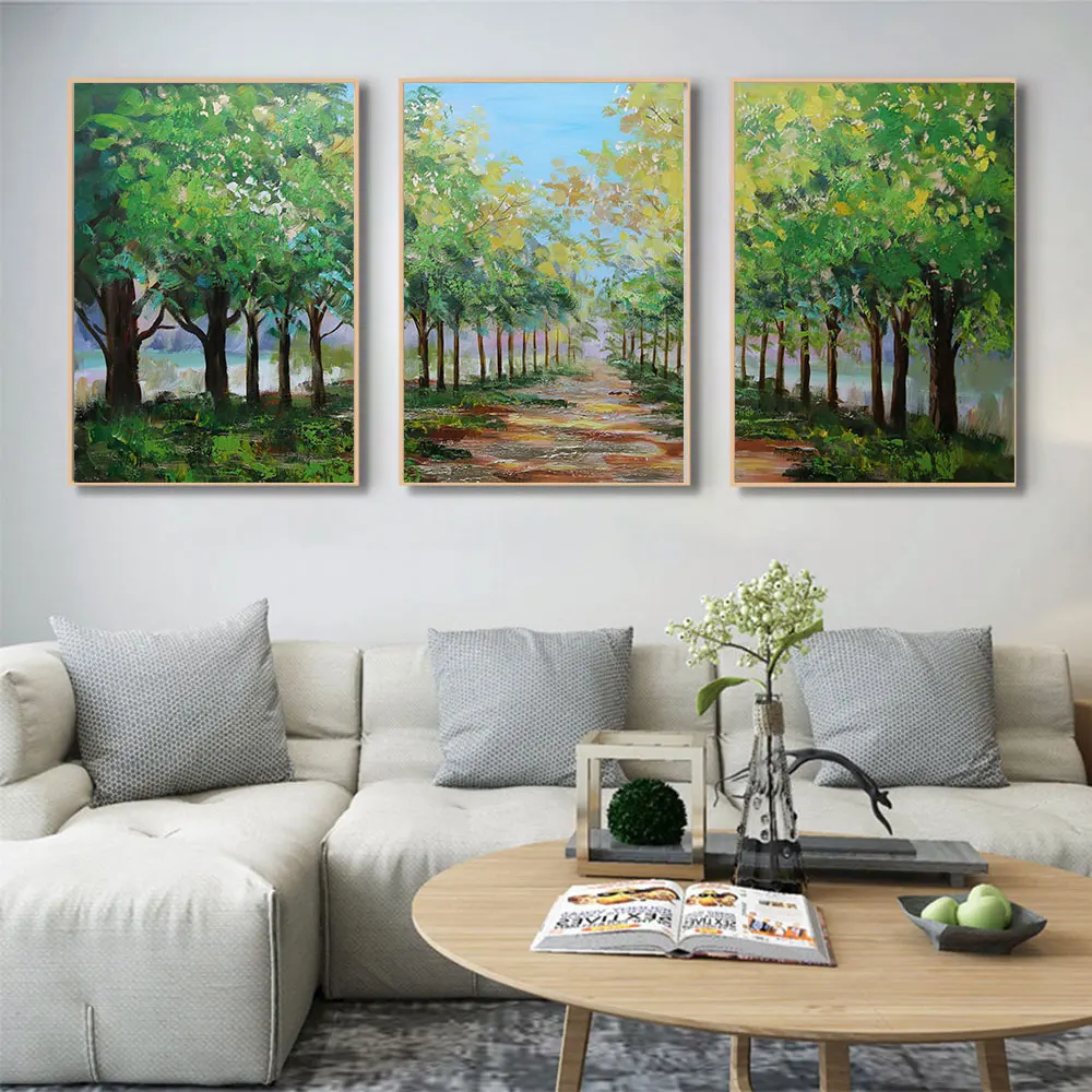 Abstract Natural Green Deep Forest Wall Art Poster Canvas Painting Set 3 Of Print Oil Tree Pictures for Room Interior Home Decor
Abstract Natural Green Deep Forest Wall Art Poster Canvas Painting Set 3 Of Print Oil Tree Pictures for Room Interior Home Decor