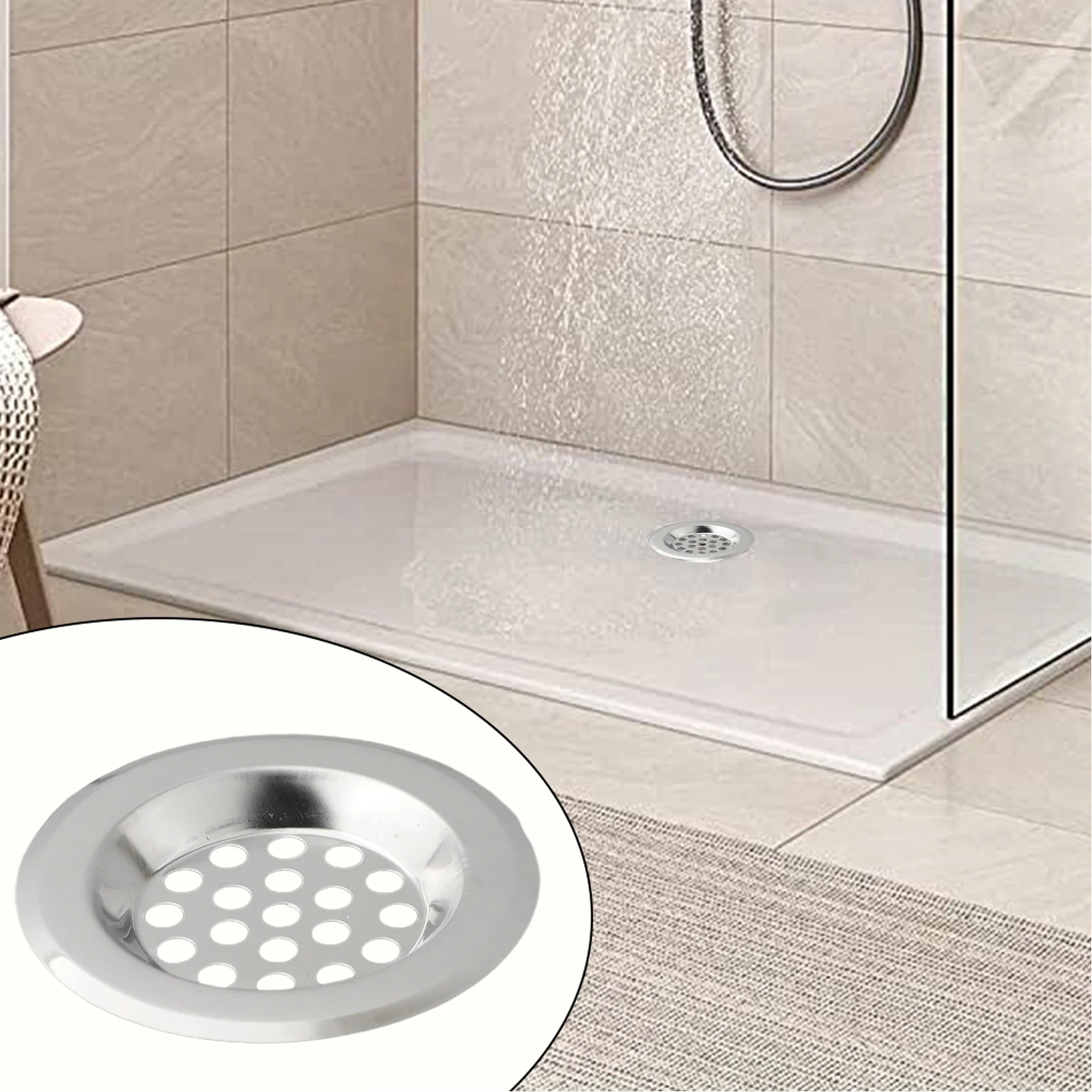 Antiblocking Practical Bathroom Sink Strainer Filter Drain Net Hole Filter Round Sewer Stainless Steel 1 Pcs 75mm
Antiblocking Practical Bathroom Sink Strainer Filter Drain Net Hole Filter Round Sewer Stainless Steel 1 Pcs 75mm