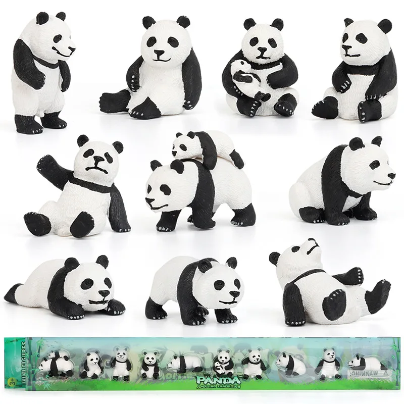 10pcs Simulation Models China Panda PVC Action Figures Animal Figurine for Children Collection Doll Miniature Education Toys
10pcs Simulation Models China Panda PVC Action Figures Animal Figurine for Children Collection Doll Miniature Education Toys