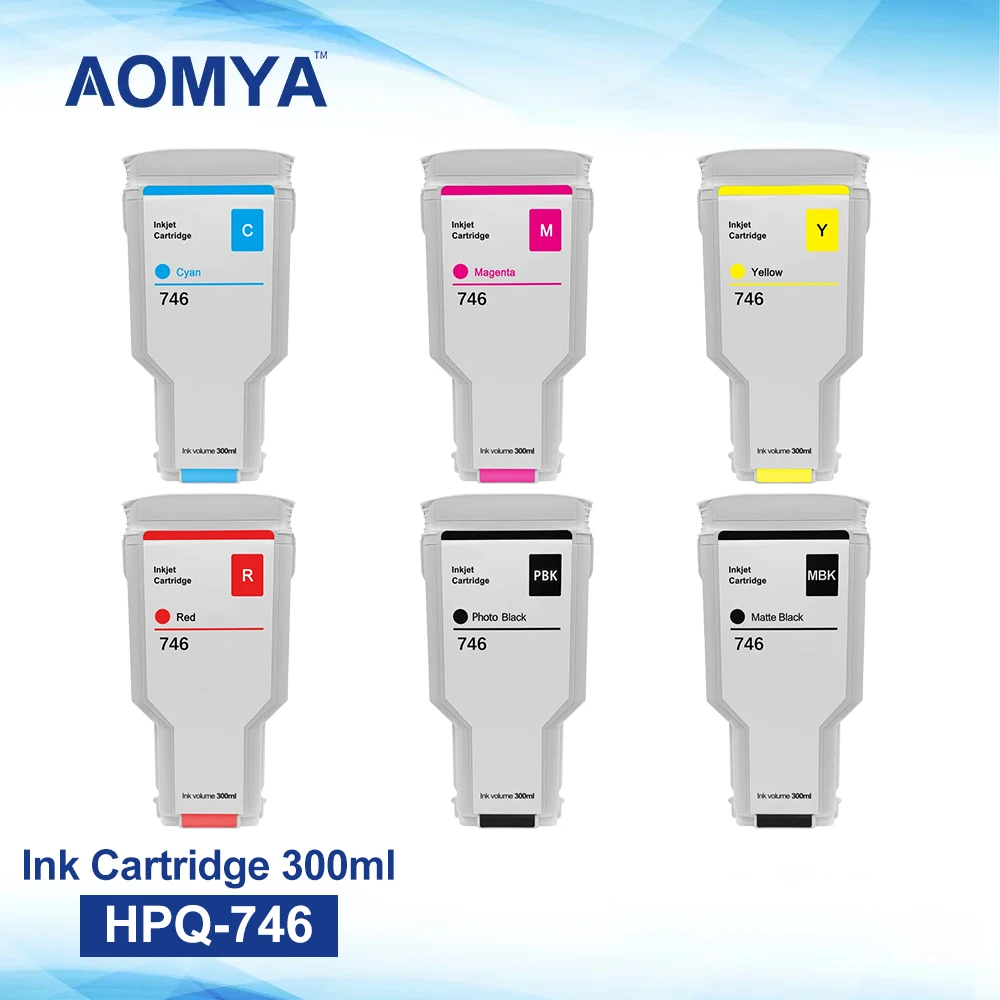 

For HP 746 Ink Cartridge HPQ 746 Compatible Ink Cartridge With Chip for HP DesignJet Z6 Z9 Z5600 Z2600 Printer 300ml/PCS