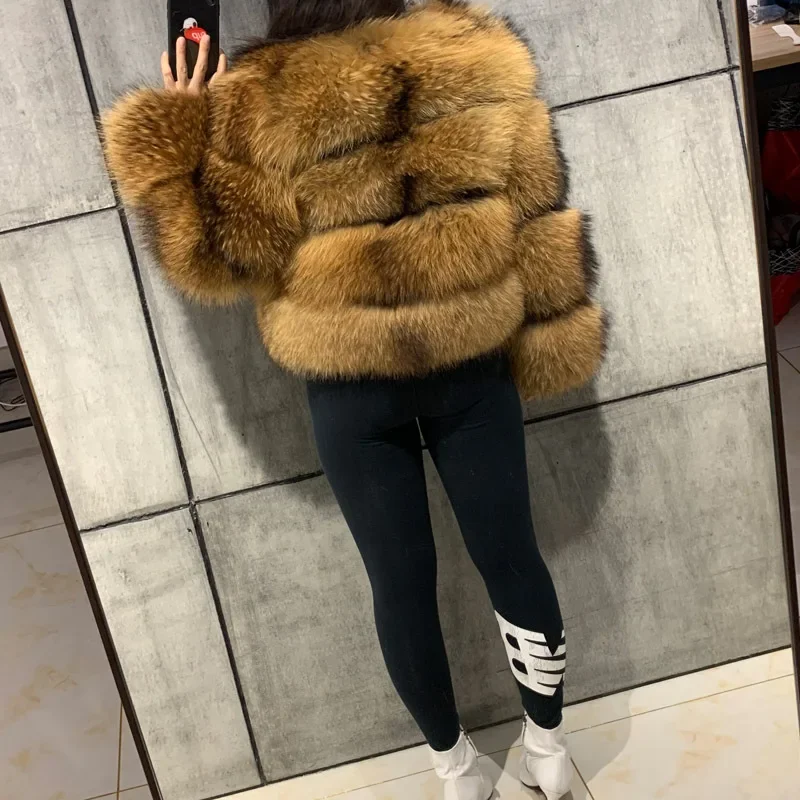 Women Fake Raccoon Fur Jacket Autumn Winter Faux Fur Fox Coats Short Coat Jackets Furry Outerwear Elegant Thick Warm Coats 31 Sb2d2cd05256c4f7b8a8ec085171a9bf5E