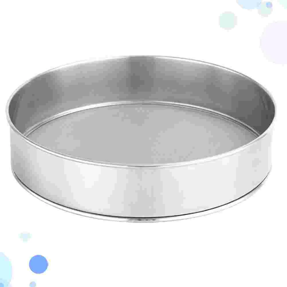 

Stainless Steel Fine Mesh Flour Sifter Handheld Flour Sifting Sieve Strainer Round Cake Baking Sugar Filter Mesh Kitchen Supplie