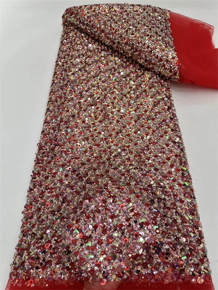 African Tube Beaded Lace Fabric for Women, Mesh Lace, Embroidered French Sequins, Sewing Evening Dress, High Quality RF
African Tube Beaded Lace Fabric for Women, Mesh Lace, Embroidered French Sequins, Sewing Evening Dress, High Quality RF