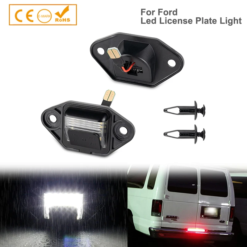 6000K Diamond White LED License Plate Light Lamp For 1992-2018 Ford E-150 E-250 E-350 Econoline E-450 E-550 Super Duty Cargo Van
6000K Diamond White LED License Plate Light Lamp For 1992-2018 Ford E-150 E-250 E-350 Econoline E-450 E-550 Super Duty Cargo Van