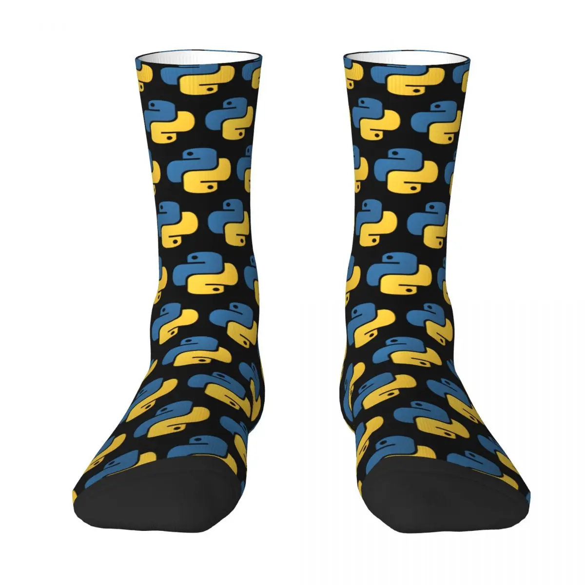 

Python Programming Python Linux Code Sock Socks Men Women Polyester Stockings Customizable Design