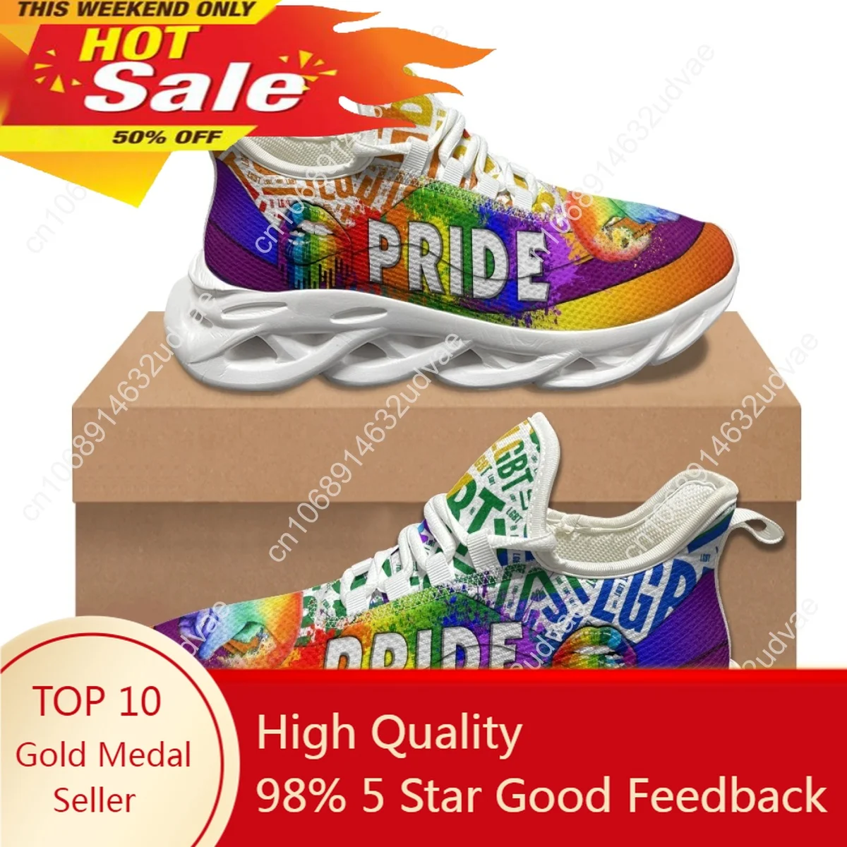 Personalized Lgbt Pride Designer Non-Slip Basketball Shoes Lace Up Women Outdoor Popular Sneakers Durable Travel Fitness Flats
Personalized Lgbt Pride Designer Non-Slip Basketball Shoes Lace Up Women Outdoor Popular Sneakers Durable Travel Fitness Flats