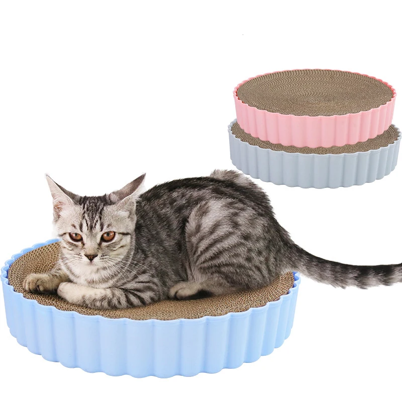 Cat Scratcher Pad Grinding Claws Cardboard Corrugated Paper Cats Scratching Round Board Puppy Scrapers Pet Furniture Supplies
Cat Scratcher Pad Grinding Claws Cardboard Corrugated Paper Cats Scratching Round Board Puppy Scrapers Pet Furniture Supplies