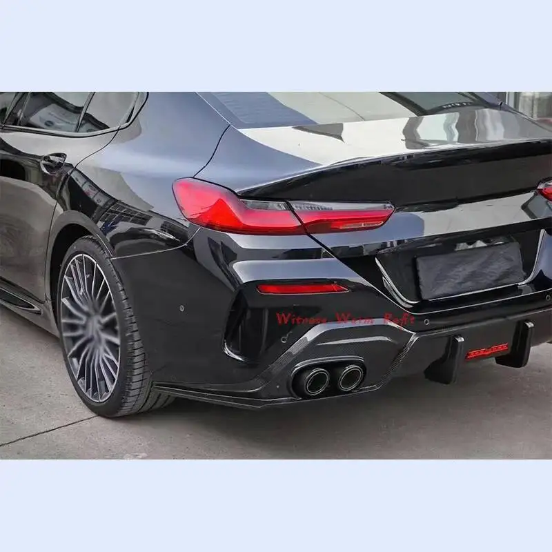 for Bmw 8 Series 840i 4-door High Quality Dry Carbon Rear Diffuser Lip with Tail Pipes Car Styling Car Body Kit 2019 for Bmw 8 Series 840i 4-door High Quality Dry Carbon Rear Diffuser Lip with Tail Pipes Car Styling Car Body Kit 2019