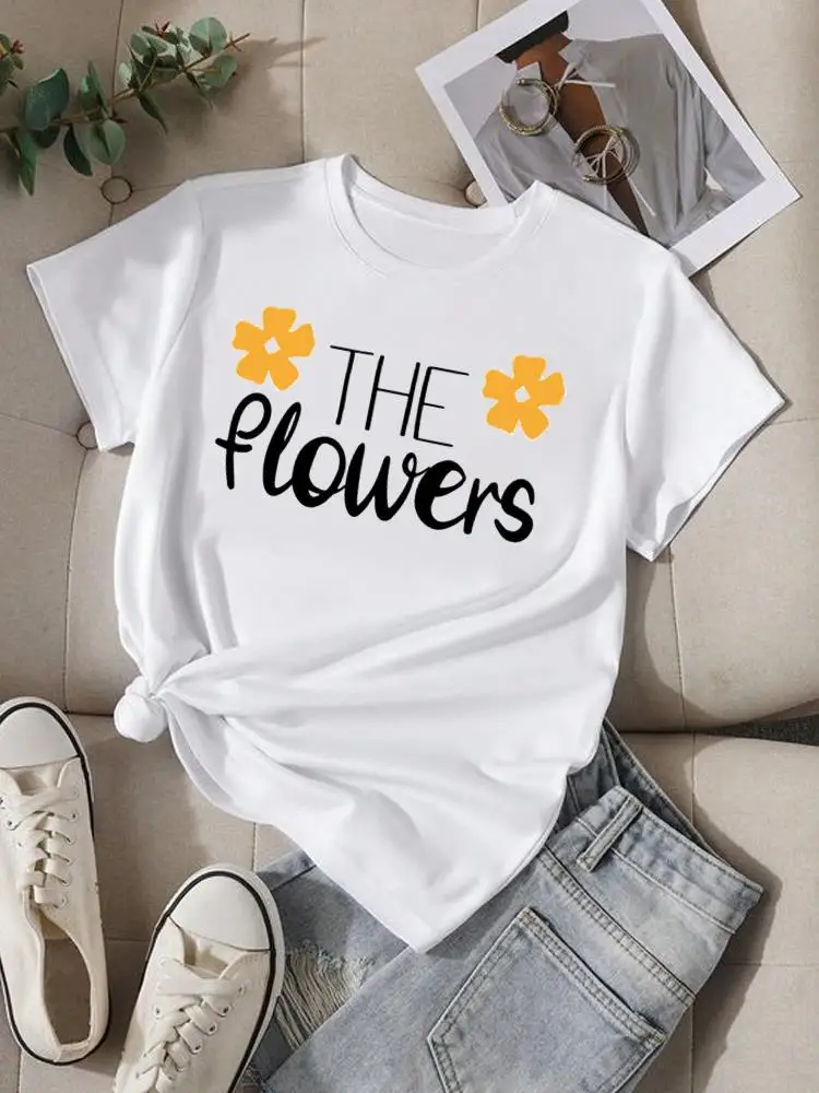 Cartoon Fashion Women Tshirt Graphic T-shirts Printing Flower Letter Trend Cute Style Clothing Print Short Sleeve Top Tee
Cartoon Fashion Women Tshirt Graphic T-shirts Printing Flower Letter Trend Cute Style Clothing Print Short Sleeve Top Tee