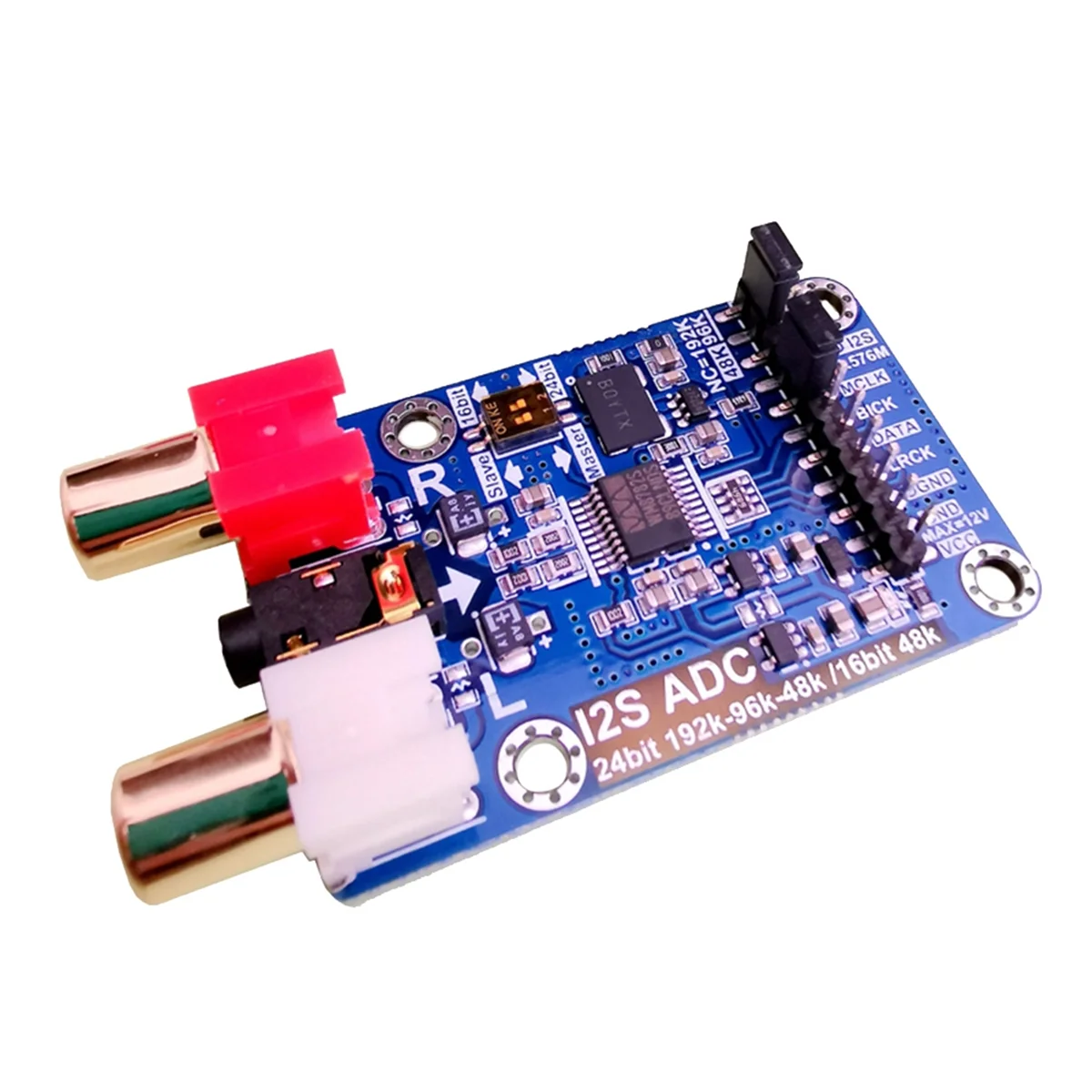 Плата сбора I2S ADC Audio I2S, модуль с мастер/ведомым режимом, 24 бит, 192K, 96K, 48K, многофункциональная макетная плата
Плата сбора I2S ADC Audio I2S, модуль с мастер/ведомым режимом, 24 бит, 192K, 96K, 48K, многофункциональная макетная плата