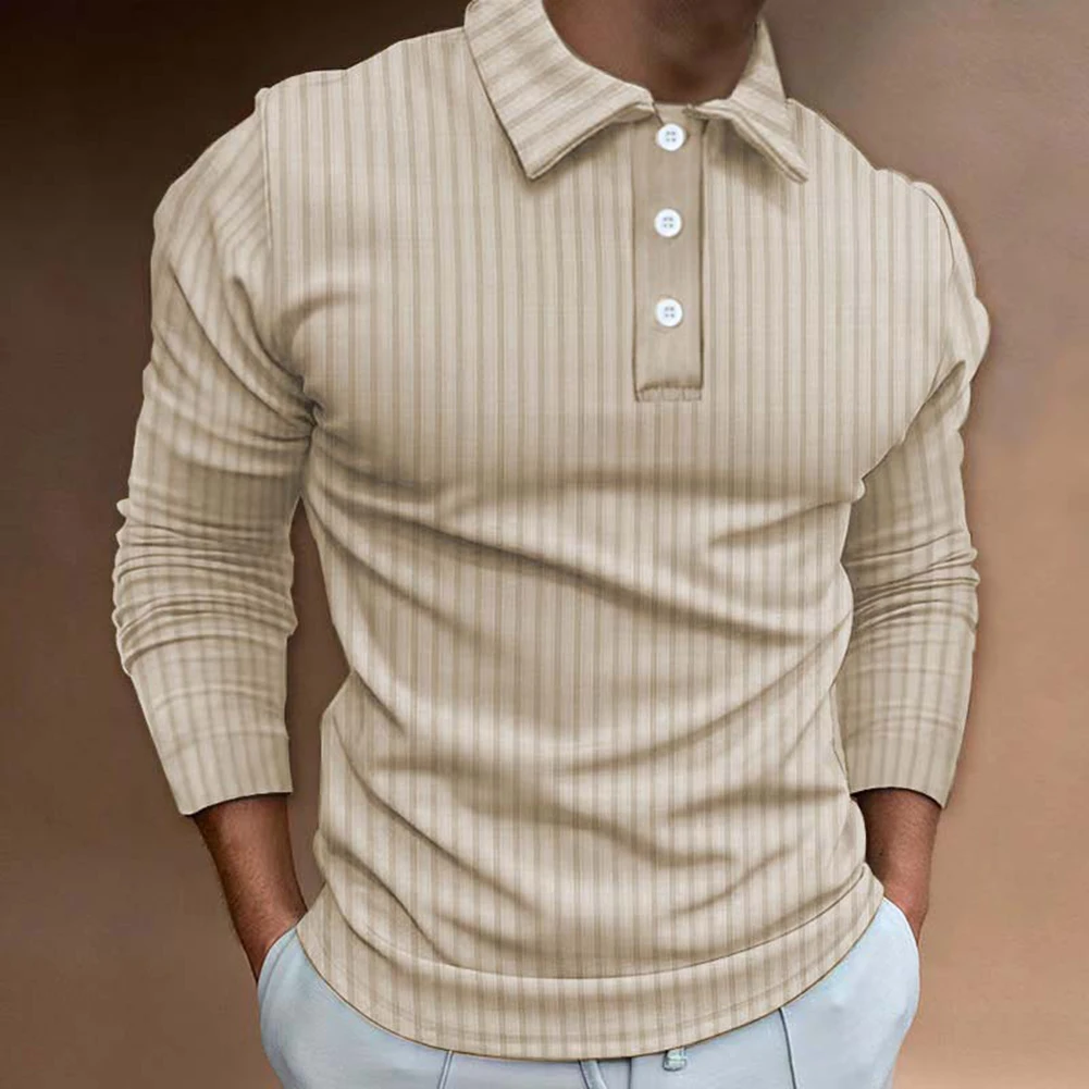 New Men Fashion Slim Fitting Long Sleeve Korean Striped Shirt 3 Button Lapel Sport Tops Pullovers Solid Casual Male Shirts
New Men Fashion Slim Fitting Long Sleeve Korean Striped Shirt 3 Button Lapel Sport Tops Pullovers Solid Casual Male Shirts