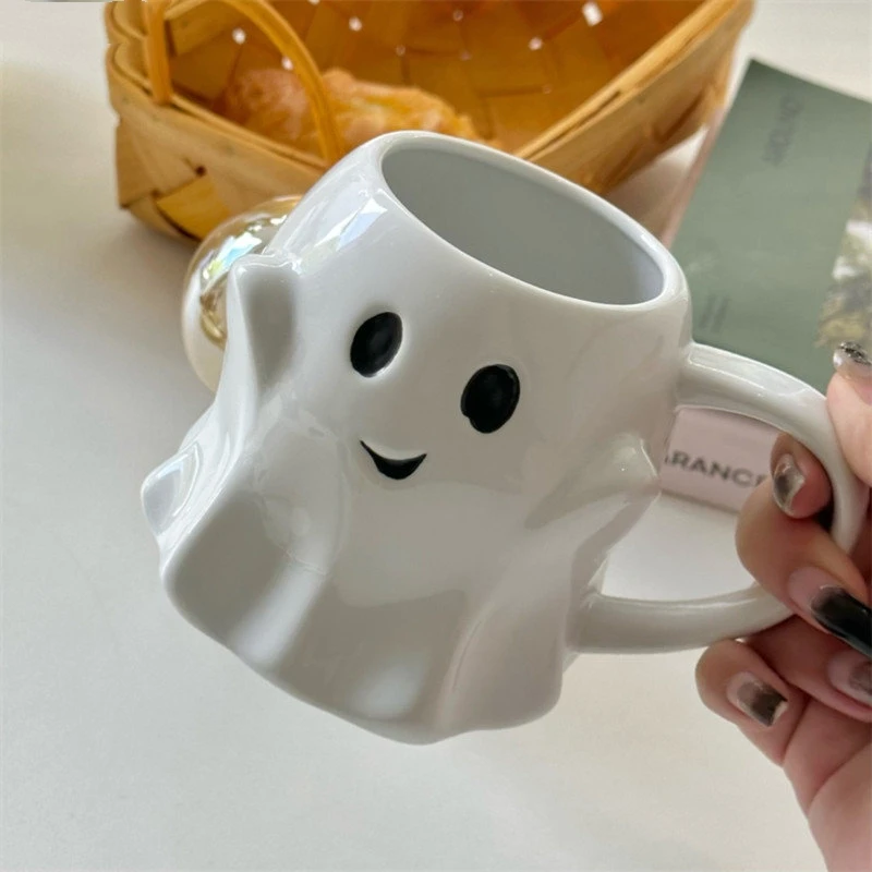 320ml Cute Ghost Water Cup Creative Ceramic Mug Afternoon Coffee Mug Breakfast Milk Mugs Household Drinking Set Halloween Gift
320ml Cute Ghost Water Cup Creative Ceramic Mug Afternoon Coffee Mug Breakfast Milk Mugs Household Drinking Set Halloween Gift