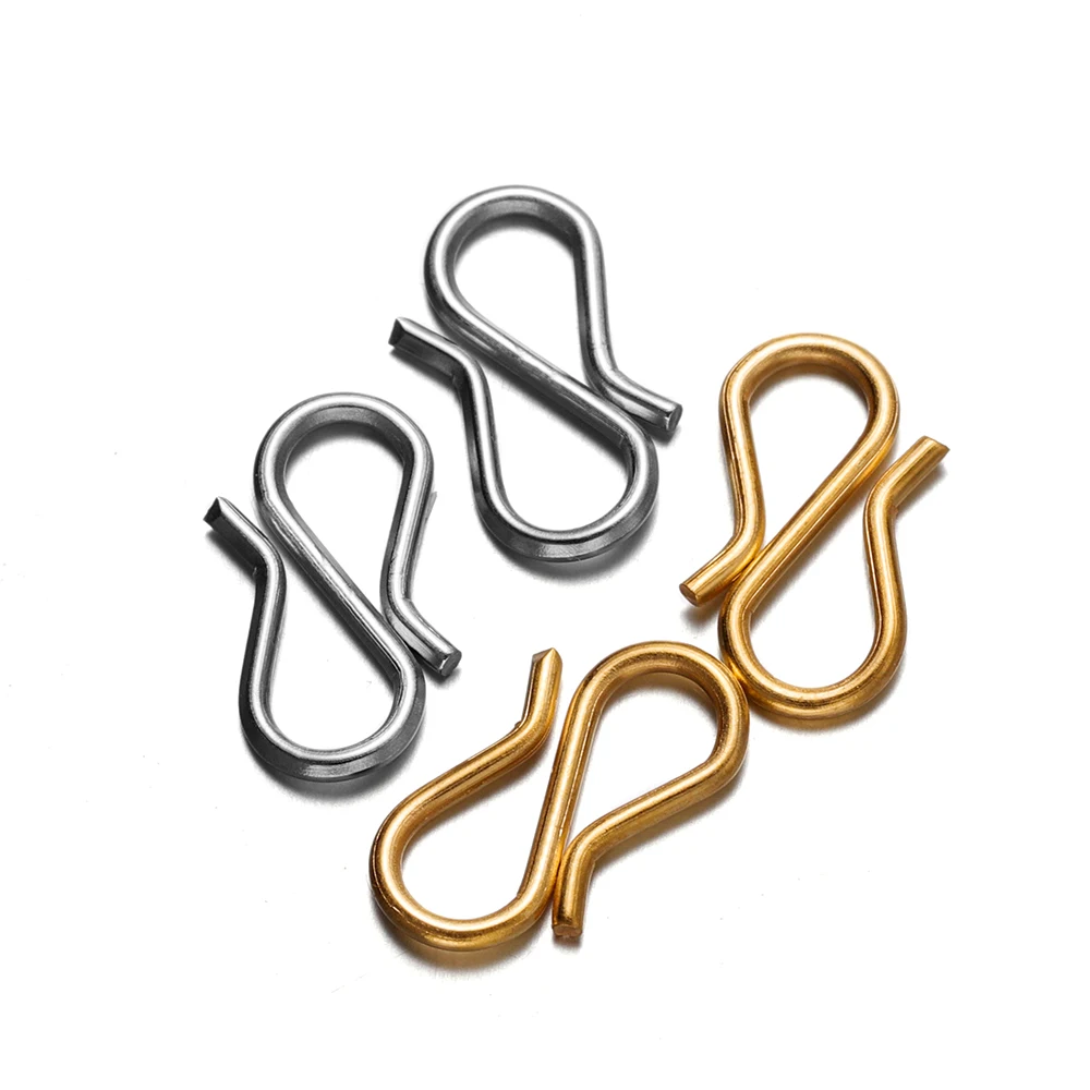 20Pcs Stainless Steel Gold Color S Shape End Clasps Hooks Chain Connectors For Bracelet Necklace DIY Jewelry Making Supplies
20Pcs Stainless Steel Gold Color S Shape End Clasps Hooks Chain Connectors For Bracelet Necklace DIY Jewelry Making Supplies