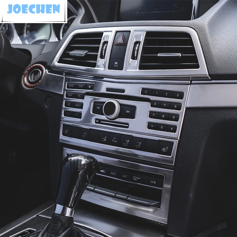 Stainless Steel Center Console Air Conditioner CD Panel Decoration Cover Trim For Mercedes Benz E Class Coupe W207 C207 2009-13
Stainless Steel Center Console Air Conditioner CD Panel Decoration Cover Trim For Mercedes Benz E Class Coupe W207 C207 2009-13