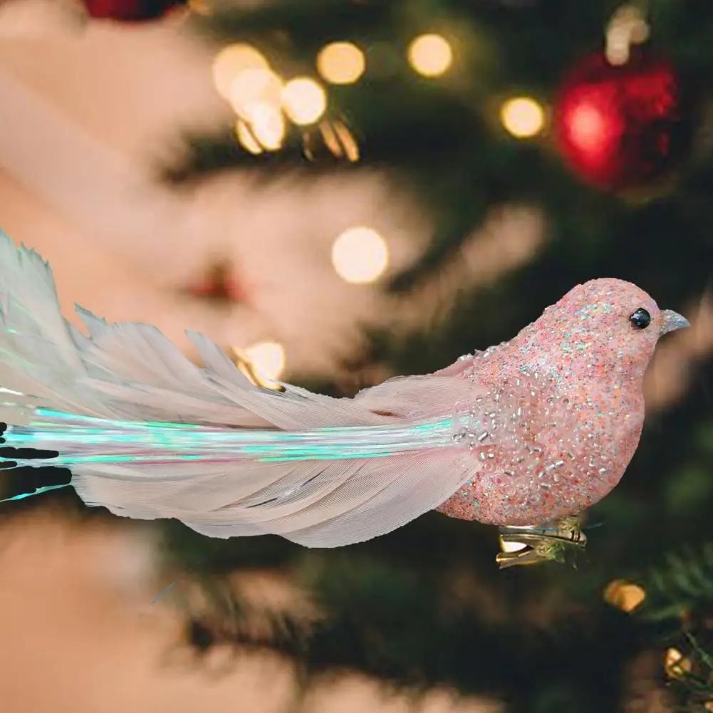 High Festive Bird Decoration Festive Glitter Feather Bird Ornament with Clip for Christmas Tree Decoration Sparkling for Home
High Festive Bird Decoration Festive Glitter Feather Bird Ornament with Clip for Christmas Tree Decoration Sparkling for Home