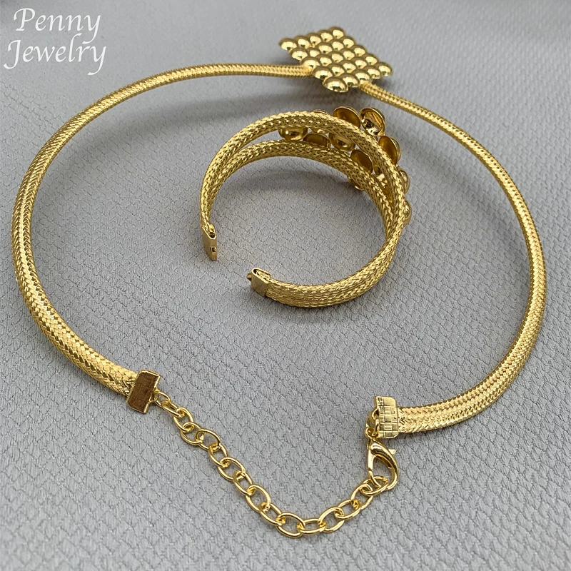 4Pcs Golden Jewellery Sets 18K Gold Plated Jewelry Set Women Chunky Necklace Earring Bracelet Ring Italian Wedding Party Gifts 3 Mallzona Sb2de54b062424b1d8ff243dfaa46fc4ez 4Pcs Golden Jewellery Sets 18K Gold Plated Jewelry Set Women Chunky Necklace Earring Bracelet Ring Italian Wedding Party Gifts Mallzona