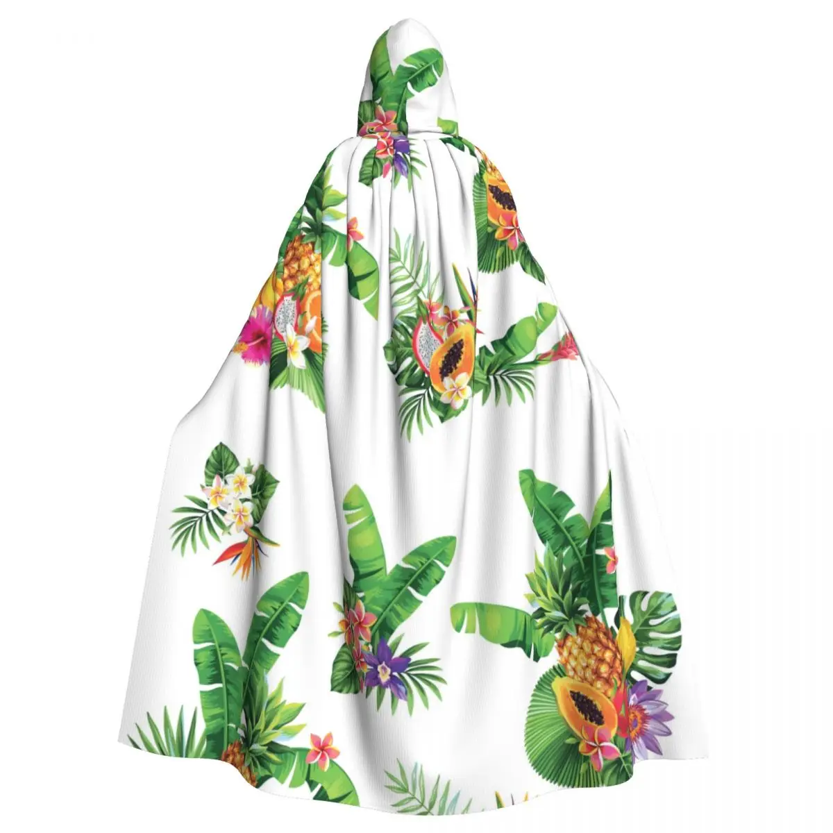 Tropical Summer Bouquet Palm Leaves Exotic Flowers Adult Cloak Cape Hooded Medieval Costume Witch Wicca Elf Purim Carnival Party
Tropical Summer Bouquet Palm Leaves Exotic Flowers Adult Cloak Cape Hooded Medieval Costume Witch Wicca Elf Purim Carnival Party