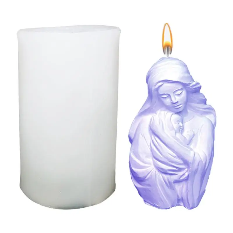 Virgin Mary Candle Mold 3D Virgin Mary Shape Silicone Candle Molds DIY Goddess Molds Godmother Gifts Scented Candle Sculpture
Virgin Mary Candle Mold 3D Virgin Mary Shape Silicone Candle Molds DIY Goddess Molds Godmother Gifts Scented Candle Sculpture