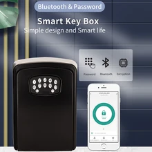 Wireless Bluetooth-compatible APP Smart Key Lock Box Wall Mount Key Safe Dynamic Password Aluminum Alloy Key Storage Lock Box
Wireless Bluetooth-compatible APP Smart Key Lock Box Wall Mount Key Safe Dynamic Password Aluminum Alloy Key Storage Lock Box