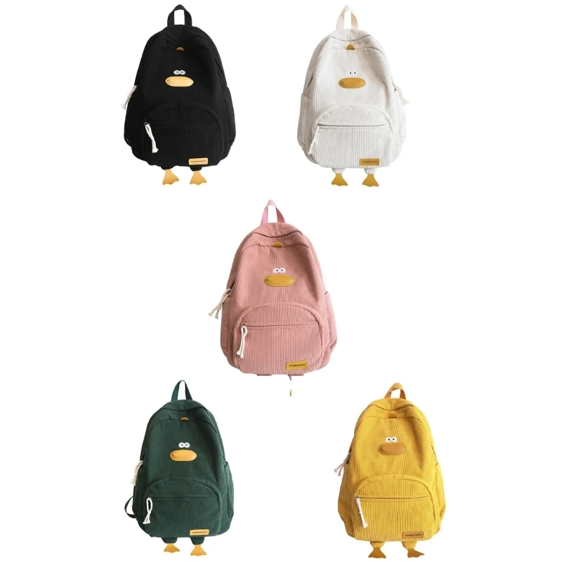 

Вельветовый рюкзак с героями мультфильмов для девочек-подростков, детский дорожный рюкзак, сумка для ноутбука, школьная сумка