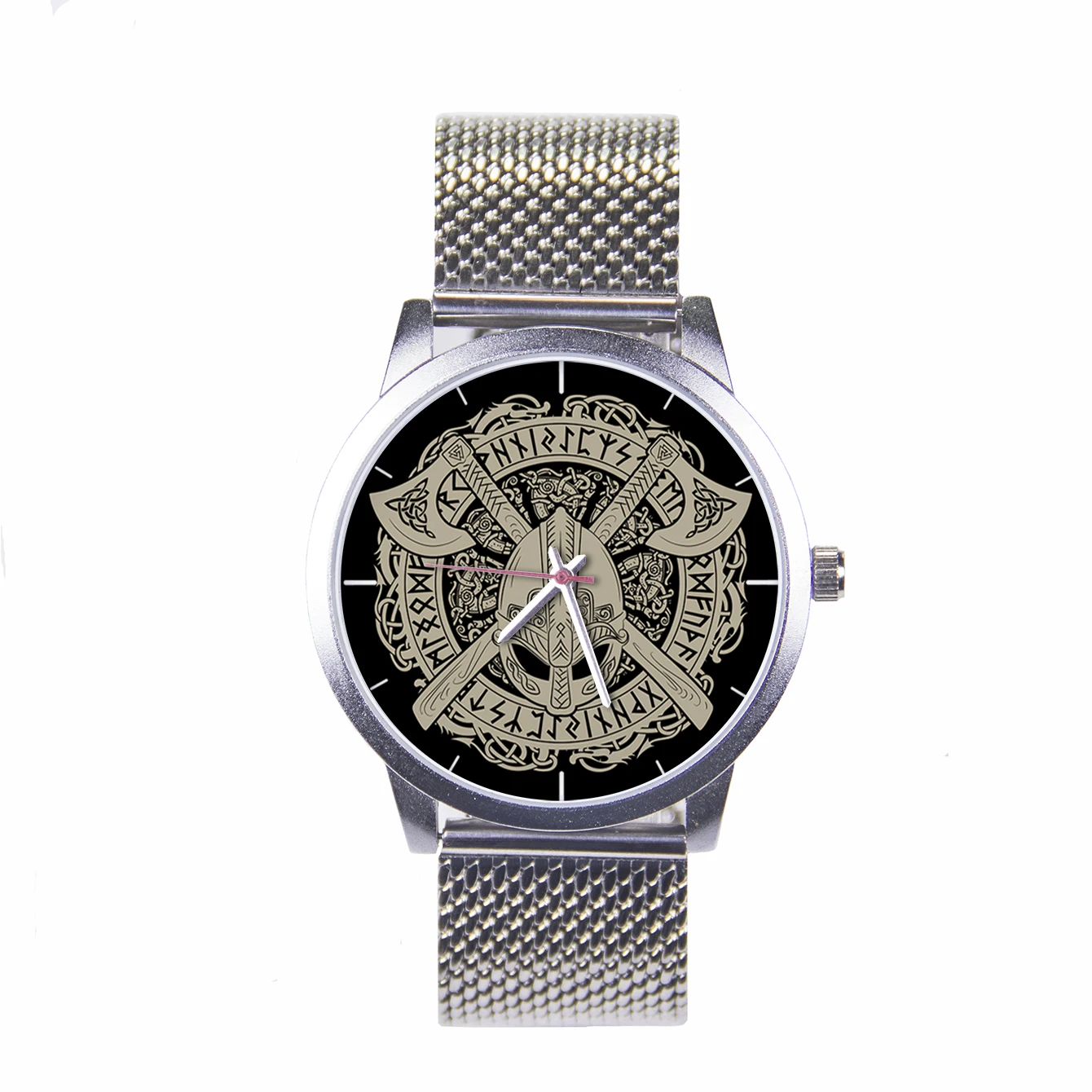 

Helmet Curren Men's Watch Original Brand Watches 40mm Dial War Armor Hand Clock Ultra-thin Silver Case Official Site UV Printing