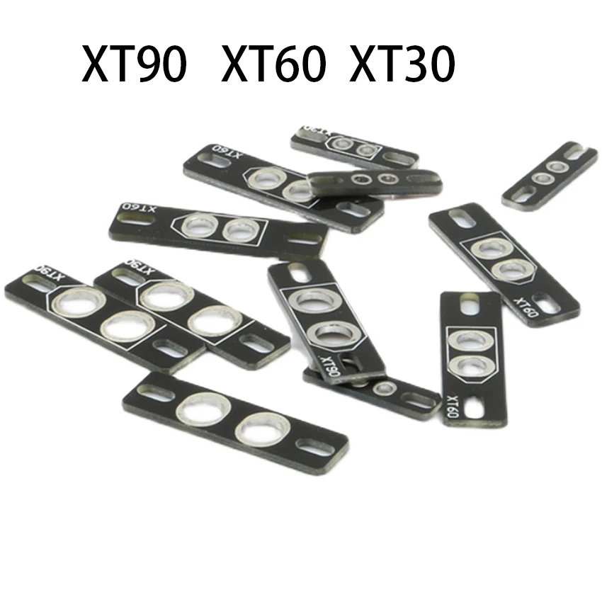 

10x XT30 XT60 XT90 PCB Welding Board Plate Fixed Seat Connector Holder PCB for DIY FPV Multicopter Racing Drone 250 F19121-10/3