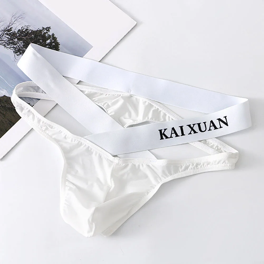 Men's Ice Silk Sexy Underwear Hollow Out Exposed Butt Thong Cross Strap Men Briefs Soft Pouch Low Waist Panties Lingerie
Men's Ice Silk Sexy Underwear Hollow Out Exposed Butt Thong Cross Strap Men Briefs Soft Pouch Low Waist Panties Lingerie