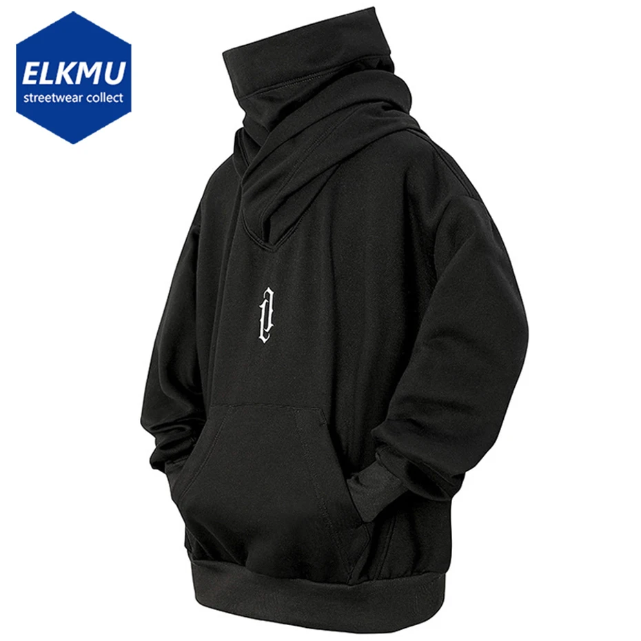 Толстовки с высоким воротником, мужские пуловеры, черная Свободная Толстовка Techwear, свитшот, уличная одежда, толстовка в стиле хип-хоп, Харадзюку
Толстовки с высоким воротником, мужские пуловеры, черная Свободная Толстовка Techwear, свитшот, уличная одежда, толстовка в стиле хип-хоп, Харадзюку
