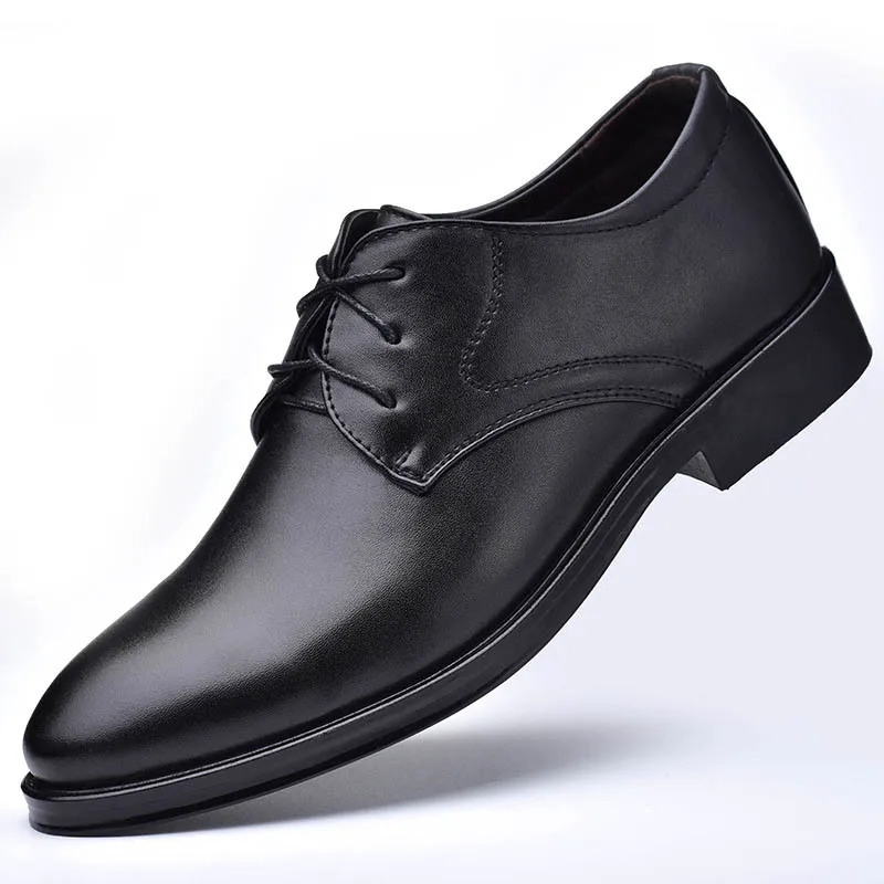 Whoholl Business Oxford Leather Shoes Men Breathable Rubber Formal Dress Shoes Male Office Wedding Flats Footwear Mocassin Homme
Whoholl Business Oxford Leather Shoes Men Breathable Rubber Formal Dress Shoes Male Office Wedding Flats Footwear Mocassin Homme
