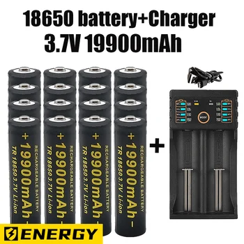 장난감용 충전식 18650 리튬 이온 배터리, 전동 공구 손전등, 18650 배터리 100%, 정품 INR18650-35E, 19900mAh, 3.7V, 20A
